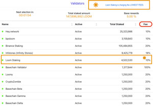 Delegate Loom Select Validator - Loom Staking
